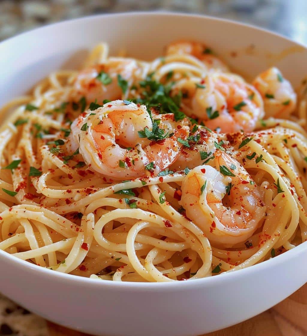 Garlic Shrimp Pasta