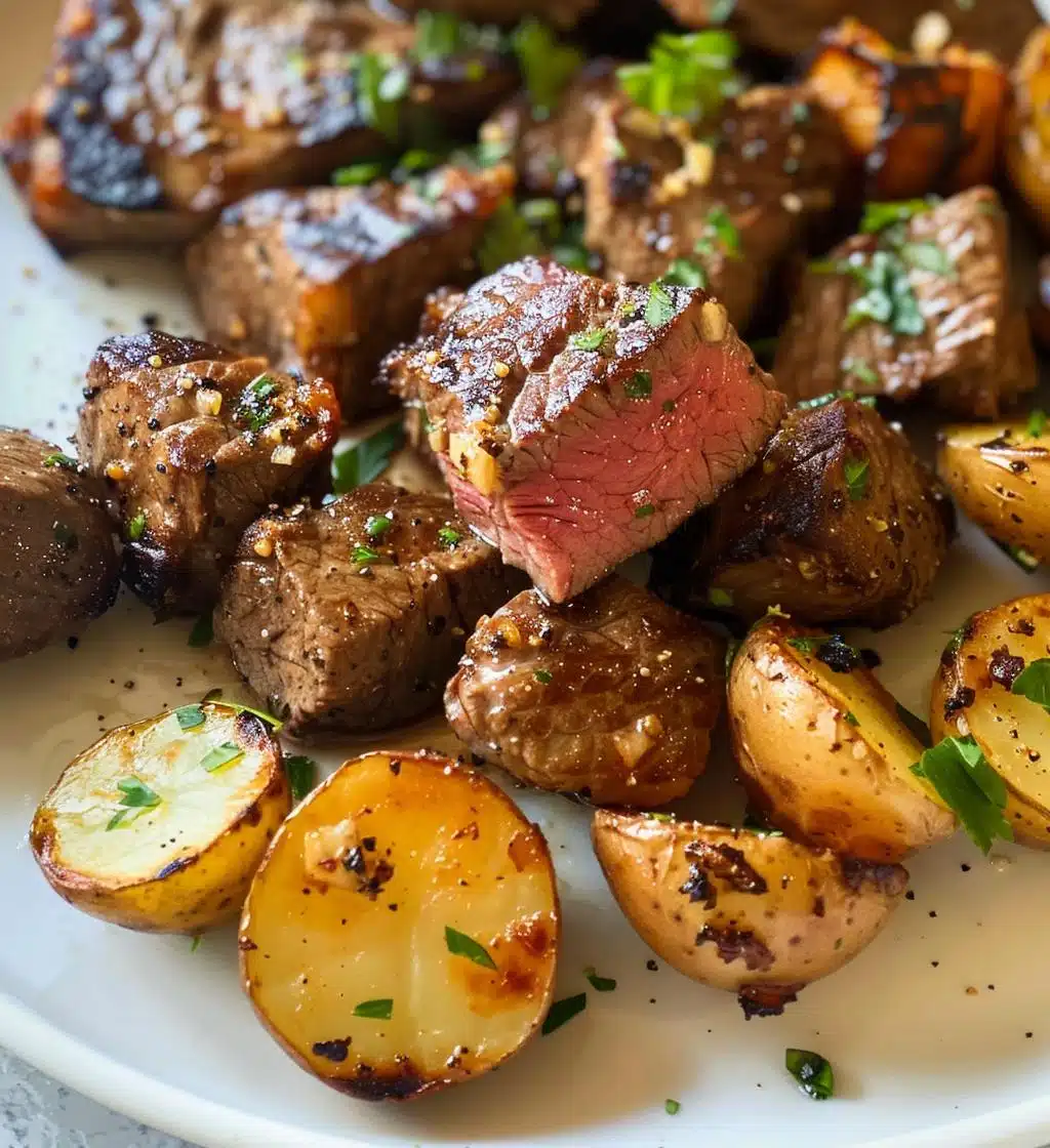 Garlic Steak Bites and Potatoes - detail 1