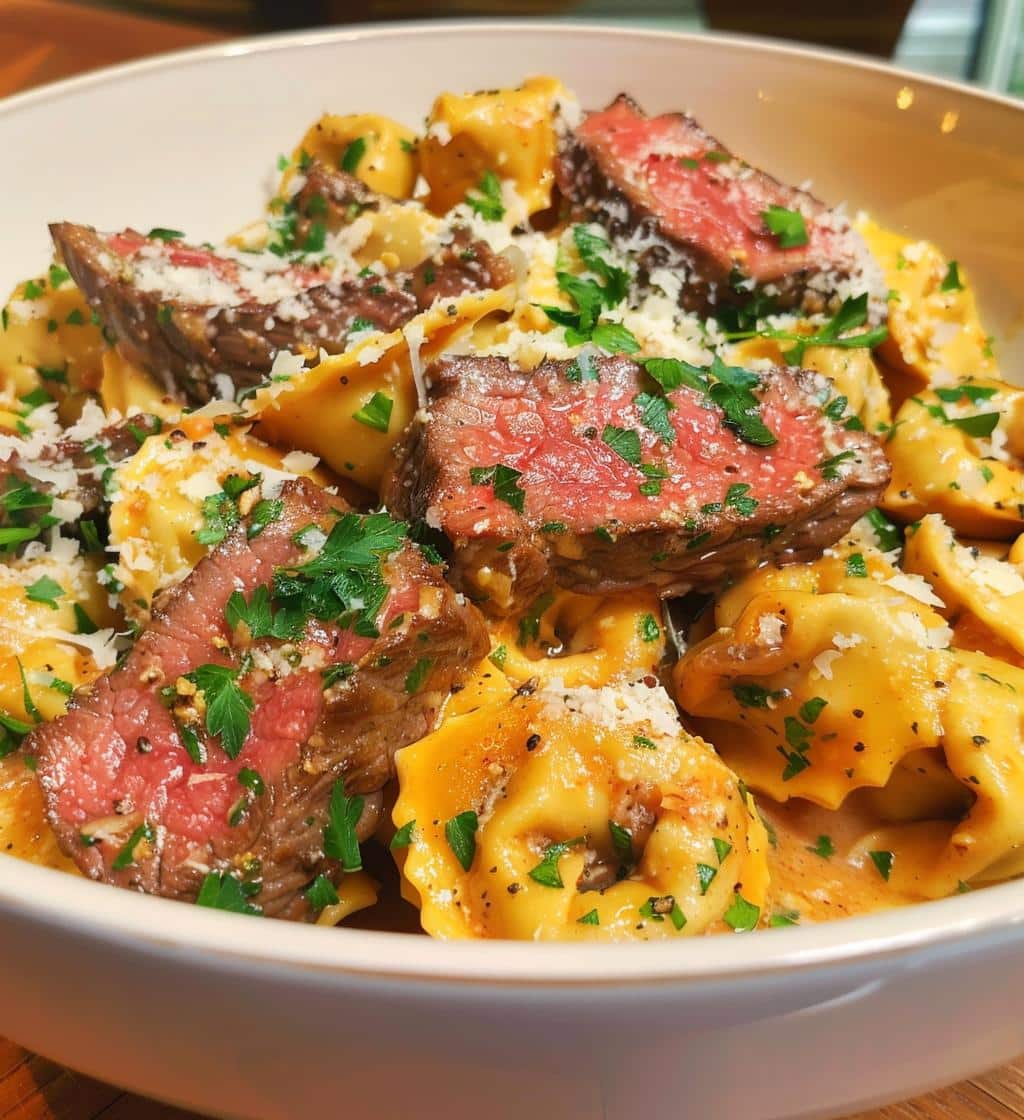 Garlic Steak Tortellini
