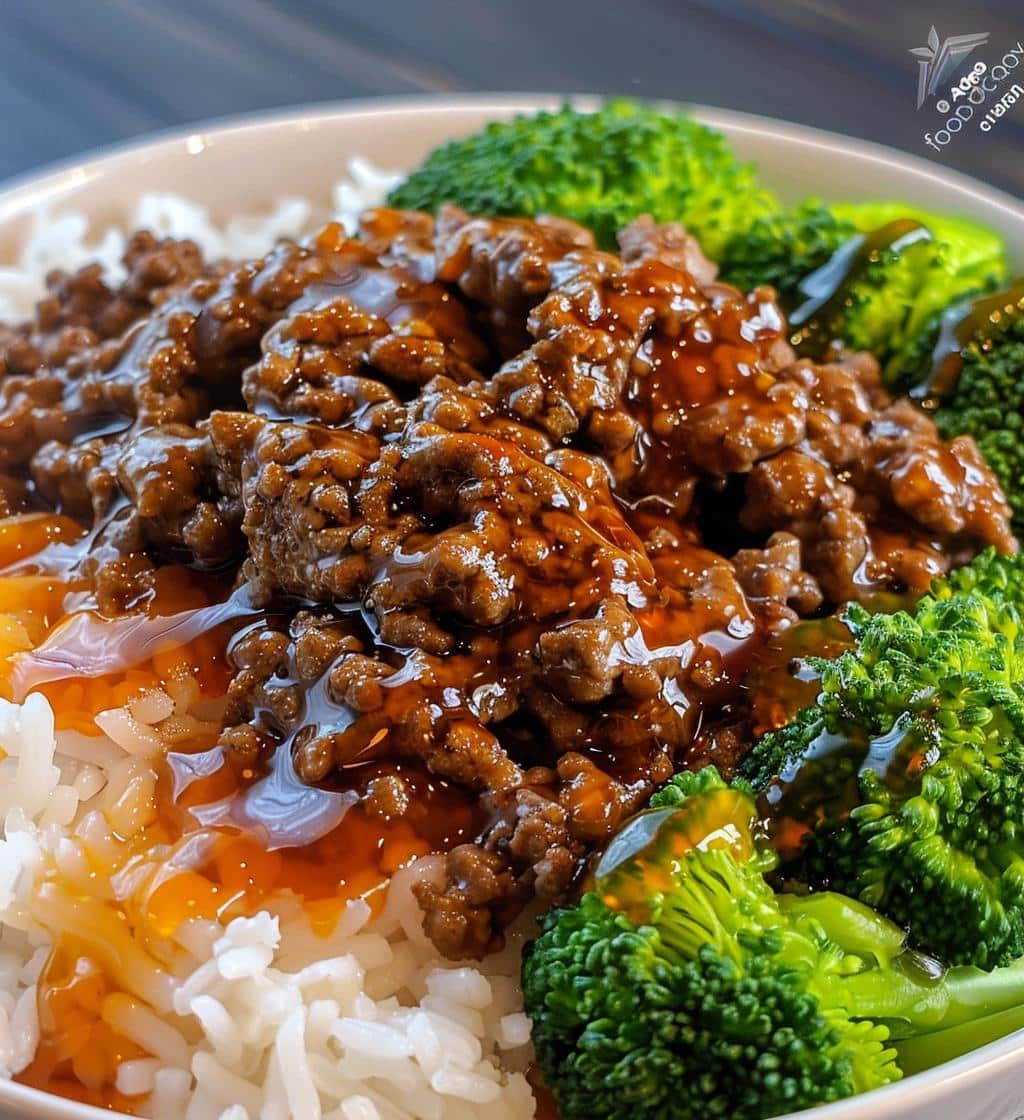 Ground Beef Hot Honey Bowl