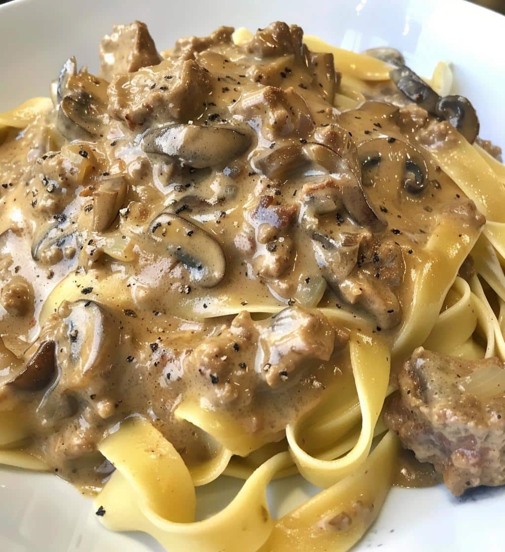 Ground Beef Stroganoff - detail 1