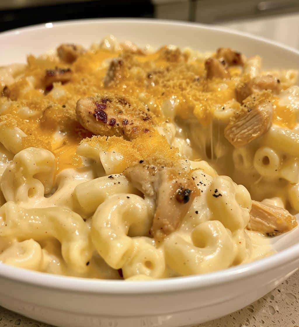 Honey Garlic Chicken Mac and Cheese