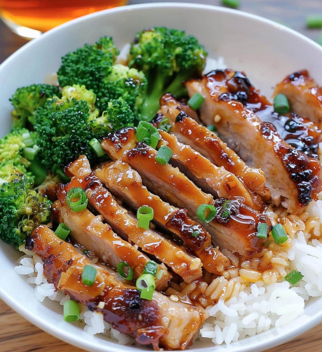 Honey Garlic Pork Rice Bowl