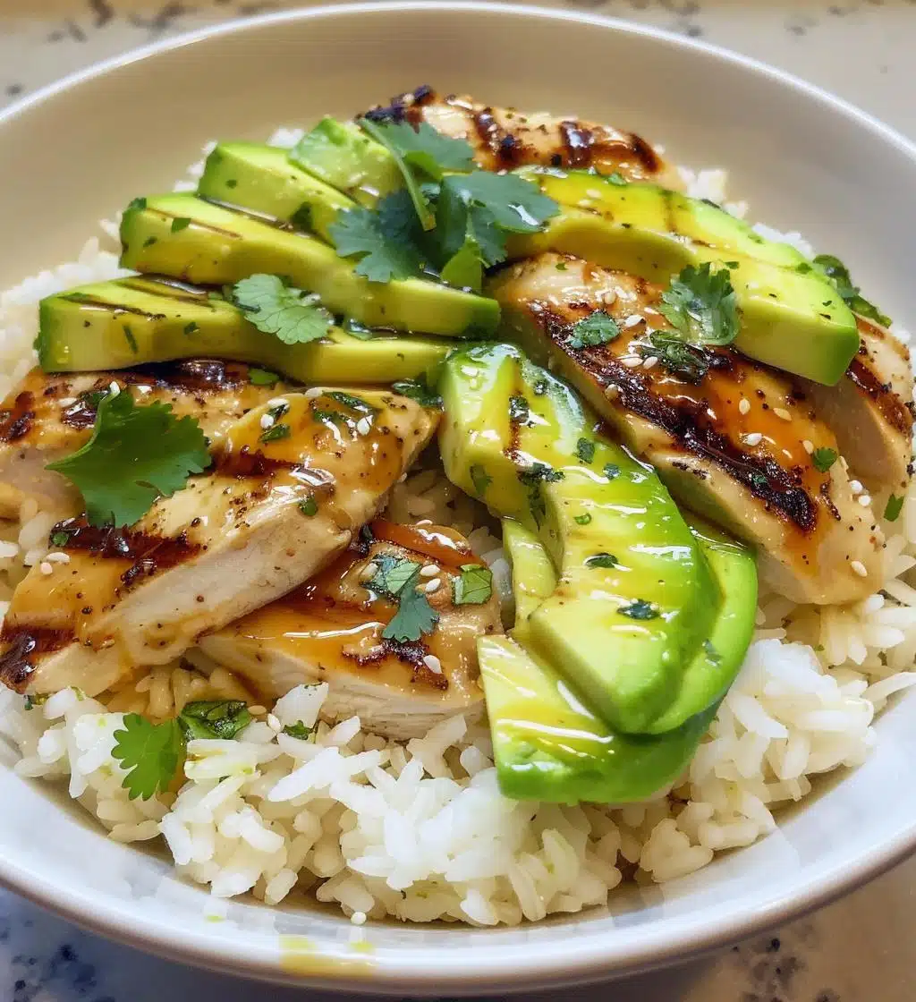 Honey Lime Chicken Avocado Rice Bowl - detail 1