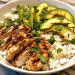 Honey Lime Chicken Avocado Rice Bowl