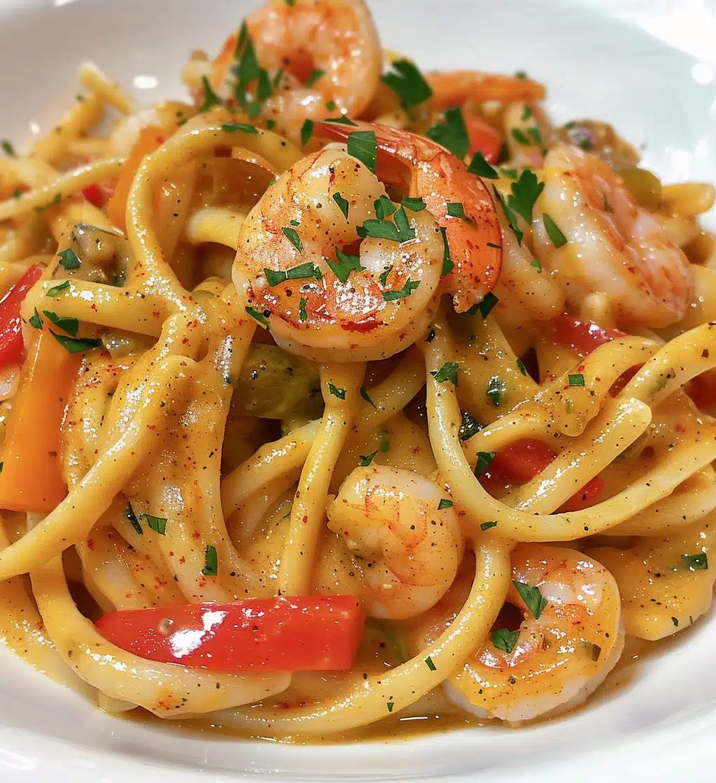 Jamaican Shrimp Pasta - detail 1