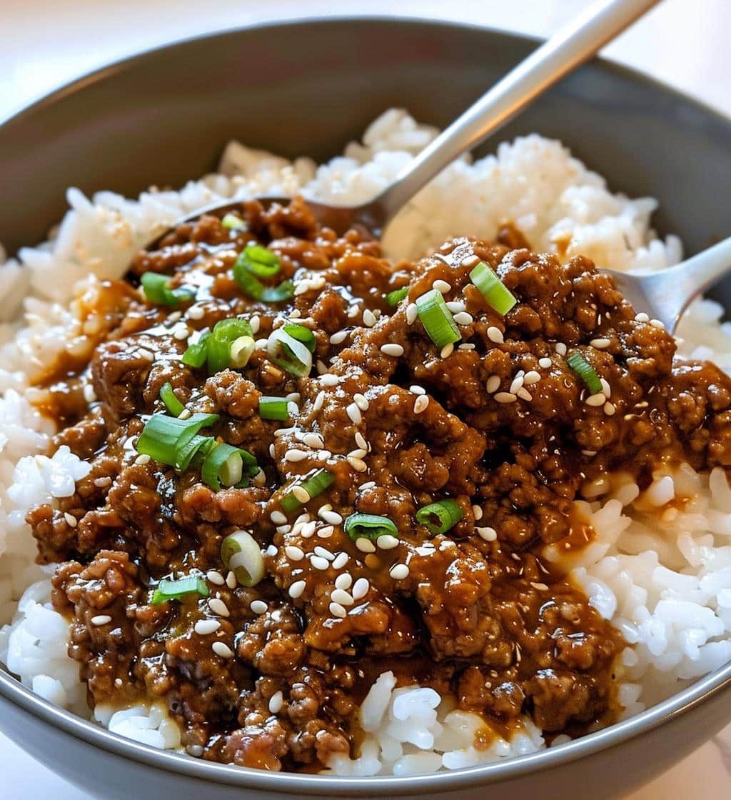 Korean Ground Beef Bowl - detail 1
