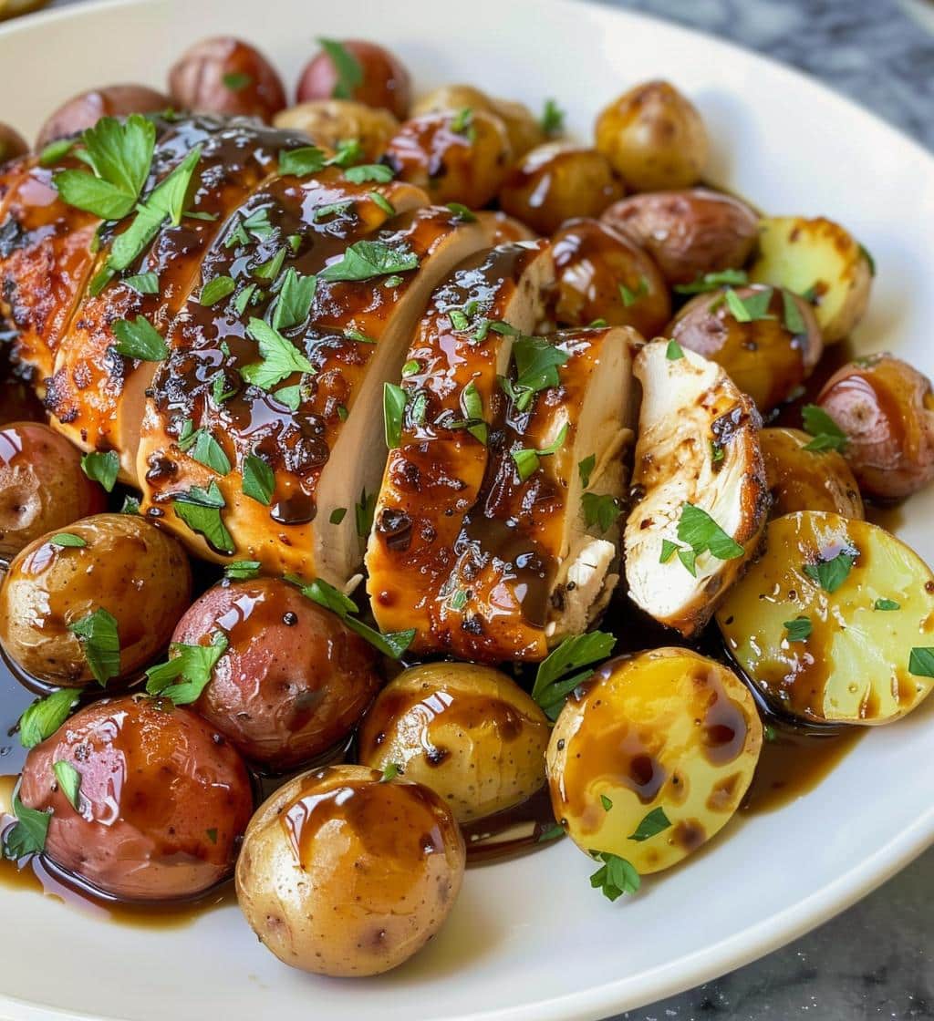 Lemon Balsamic Chicken and Potatoes - detail 1
