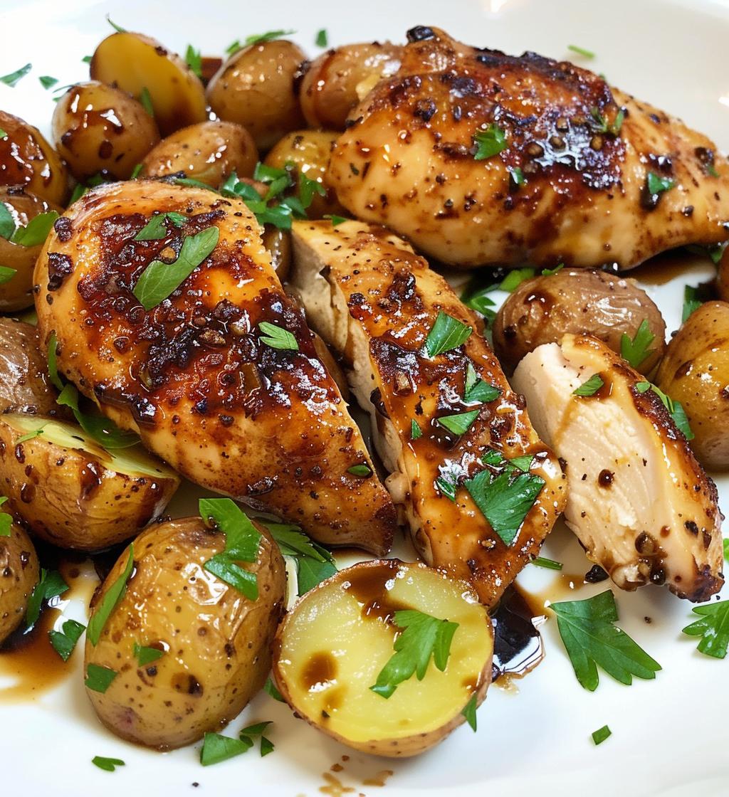Lemon Balsamic Chicken and Potatoes