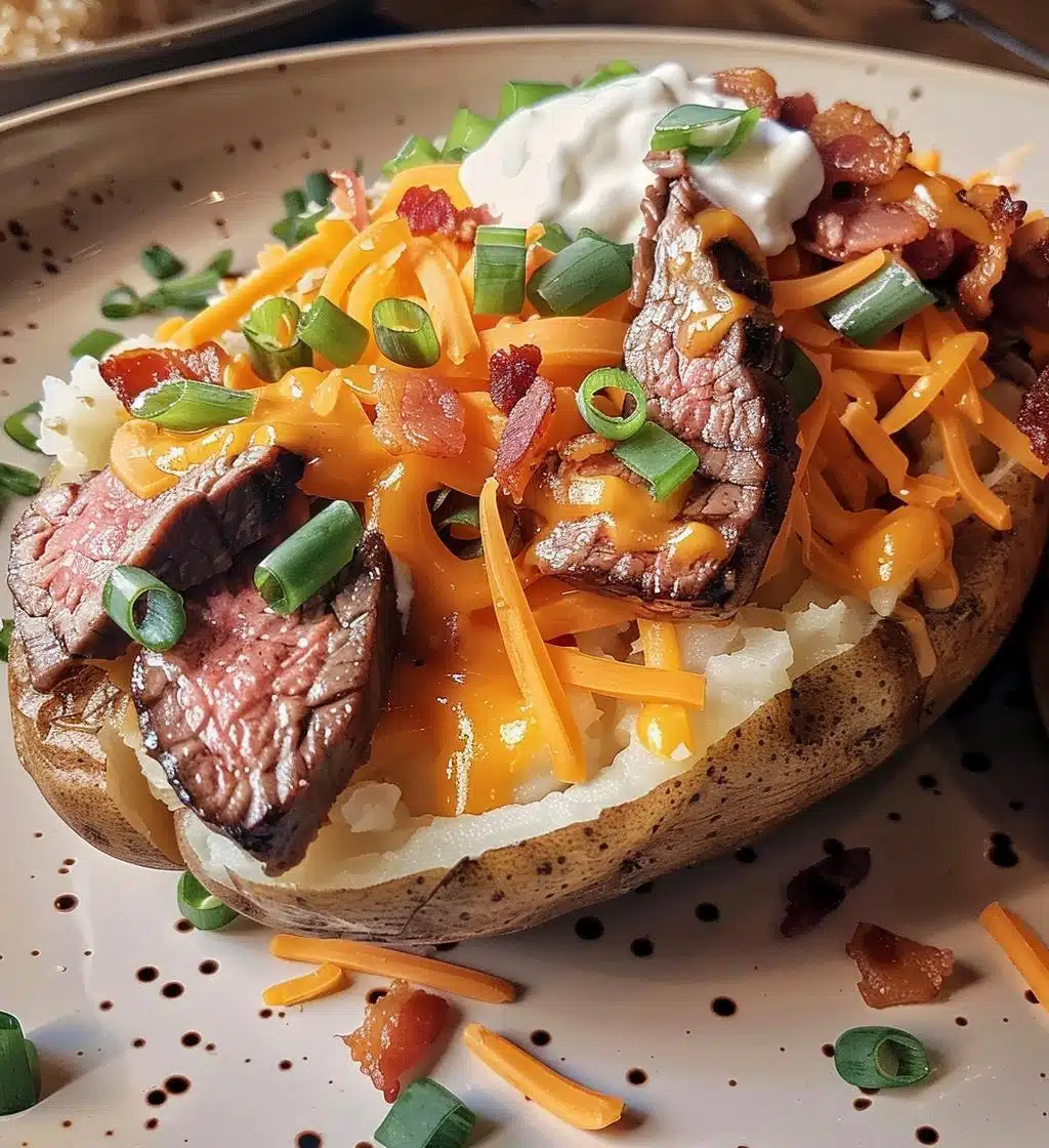 Loaded Baked Potato with Steak - detail 1