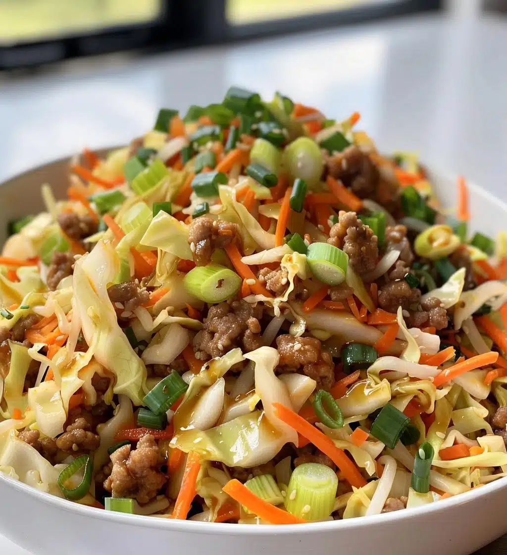 Low Carb Egg Roll in a Bowl - detail 1