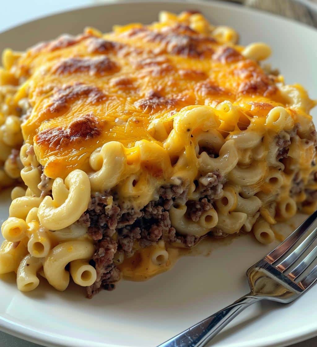 Mac and Cheese Meatloaf Casserole