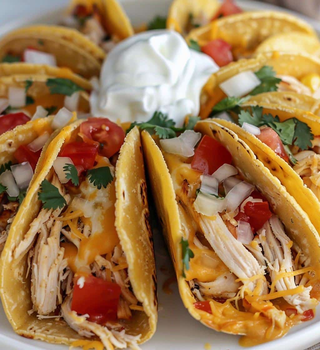 Mini Baked Chicken Tacos