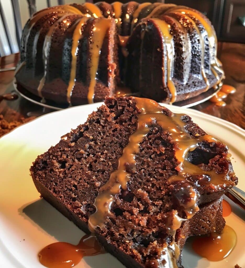 Molasses Date Bundt with Orange Drizzle