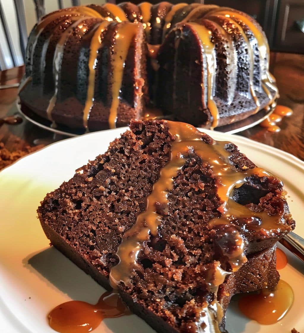 Molasses Date Bundt with Orange Drizzle
