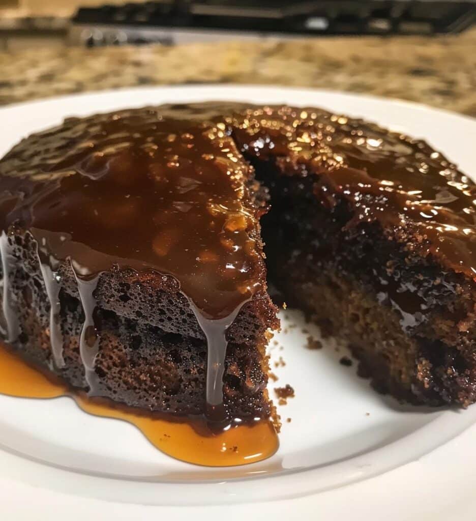 Molasses Date Cake with Orange Syrup
