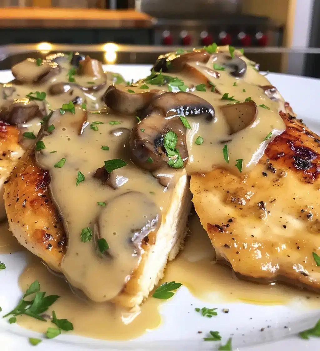 Mushroom Asiago Chicken - detail 1