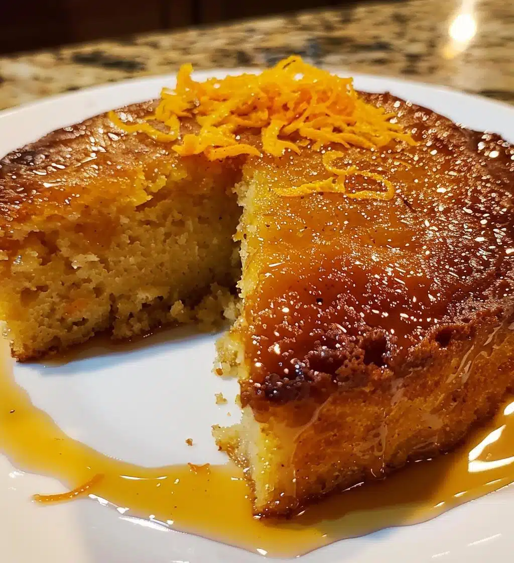 Orange Cardamom Date Cake with Syrup - detail 1