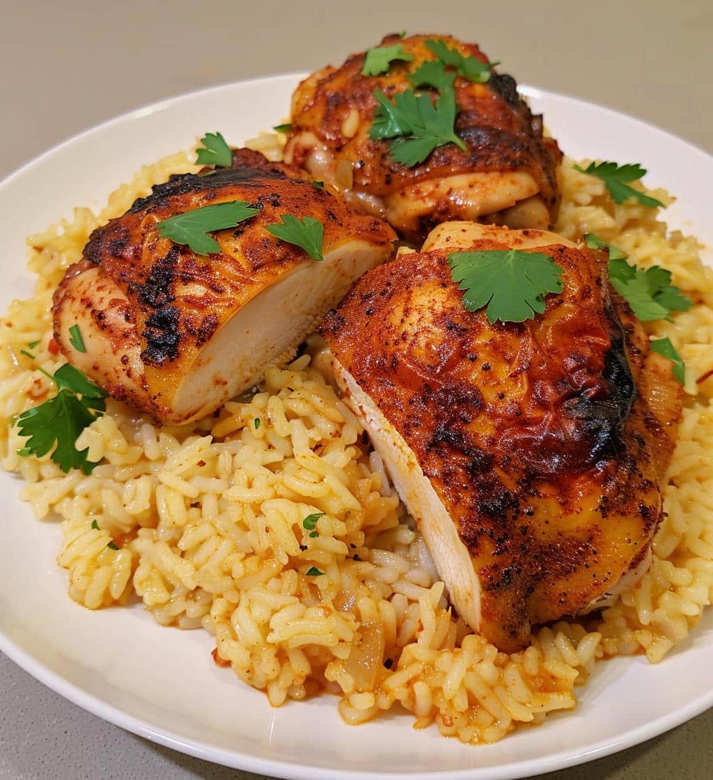 Paprika Chicken with Rice