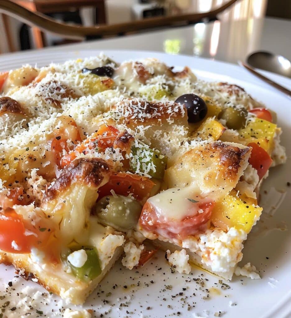 Pizza Cottage Cheese Bake