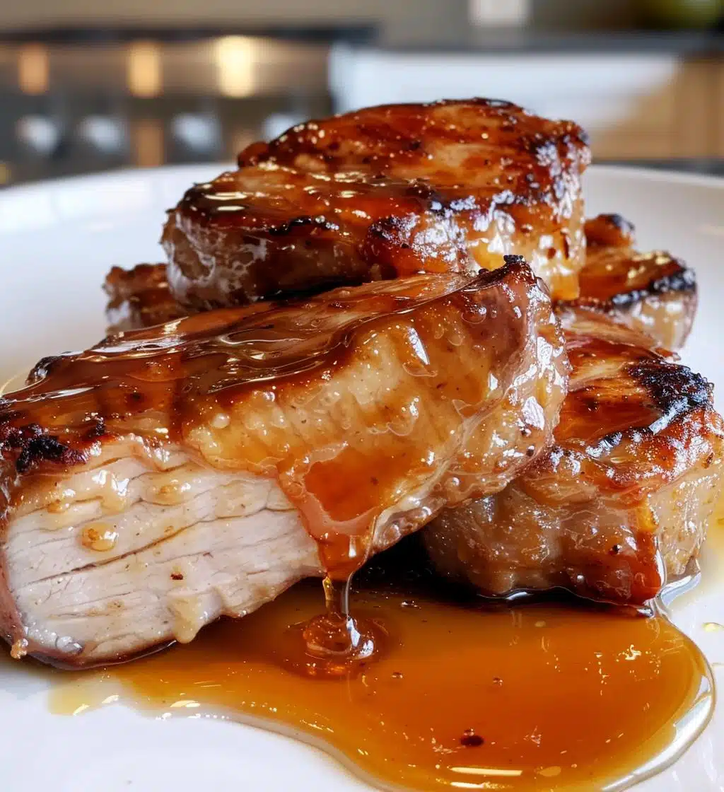 Pork Chops with Honey Garlic Sauce - detail 1