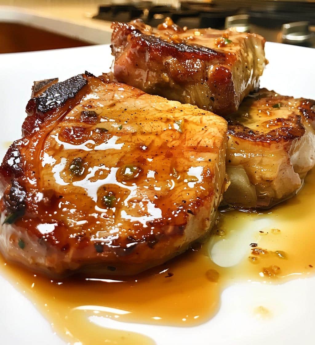 Pork Chops with Honey Garlic Sauce