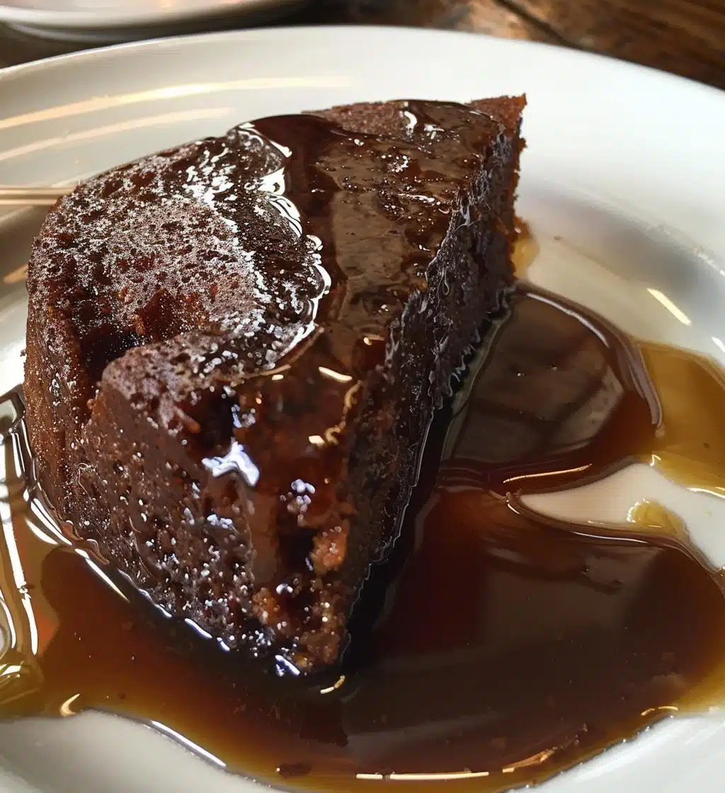 Proper British Dark Syrup Pudding Cake - detail 1