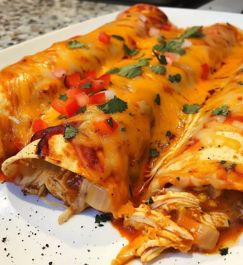 Queso Chicken Enchiladas Bake - detail 1