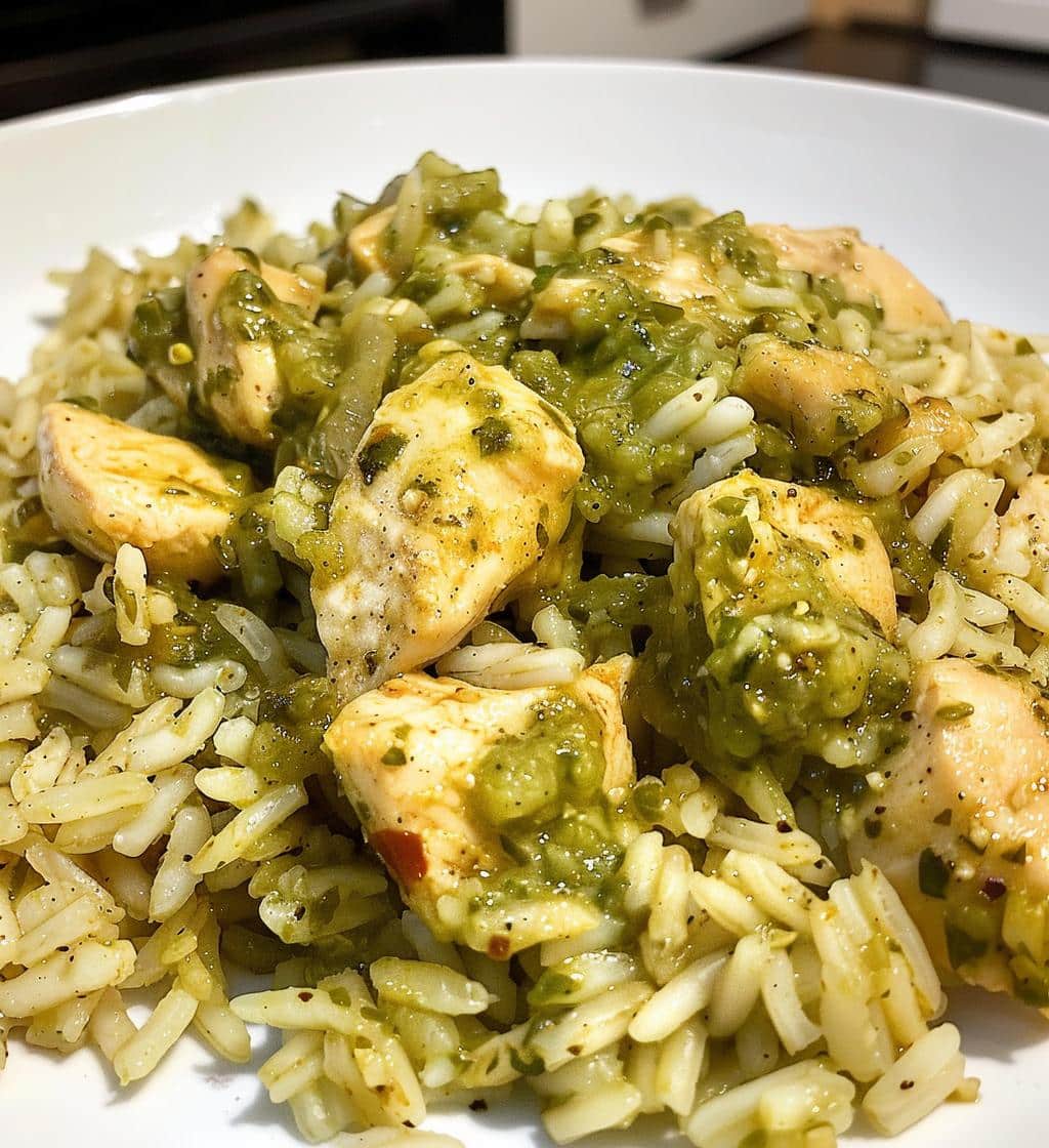 Salsa Verde Chicken and Rice