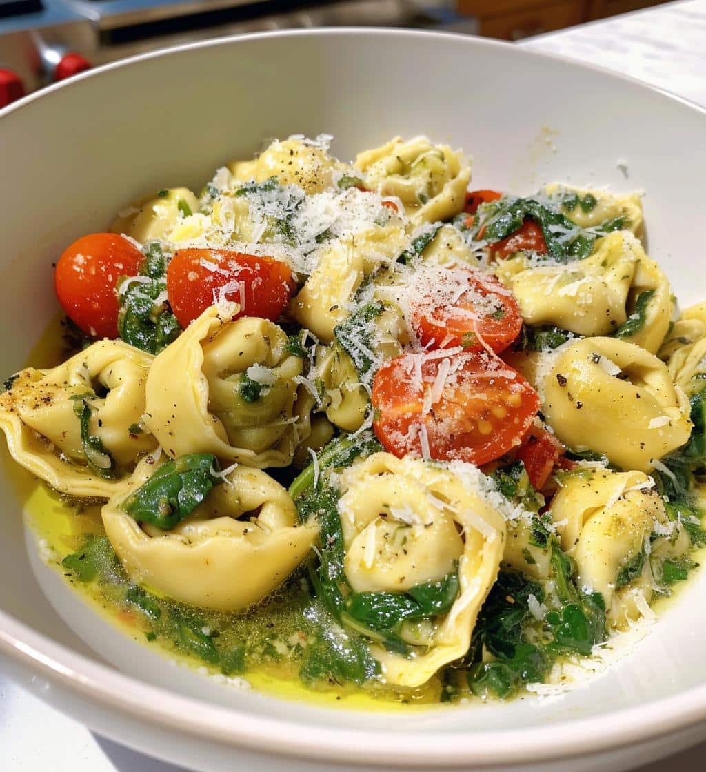 Spinach Tomato Tortellini