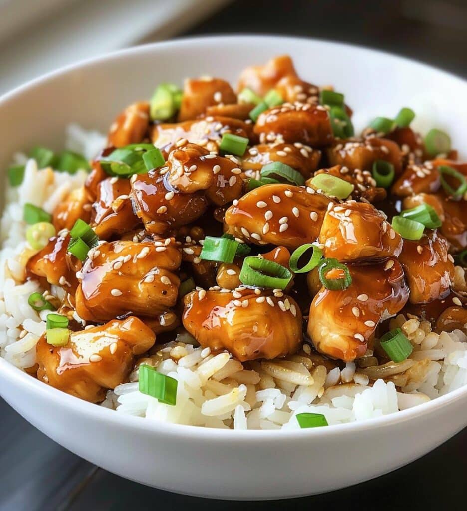 Sticky Chicken Bowls