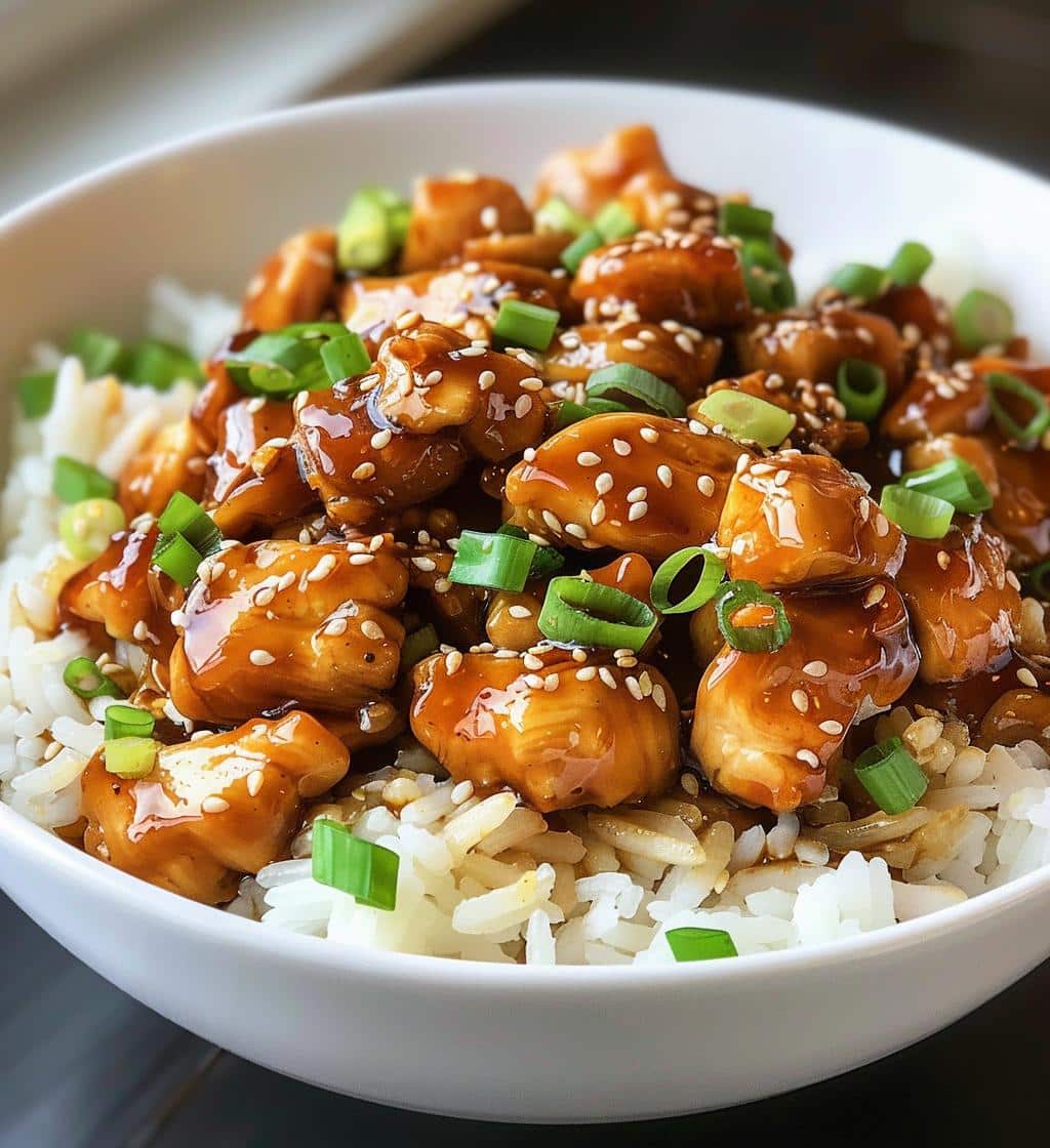 Sticky Chicken Bowls