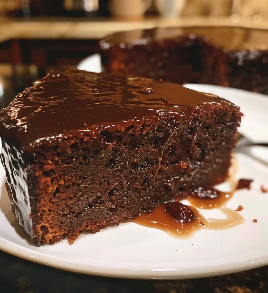 Sticky Ginger Date Cake with Citrus Glaze