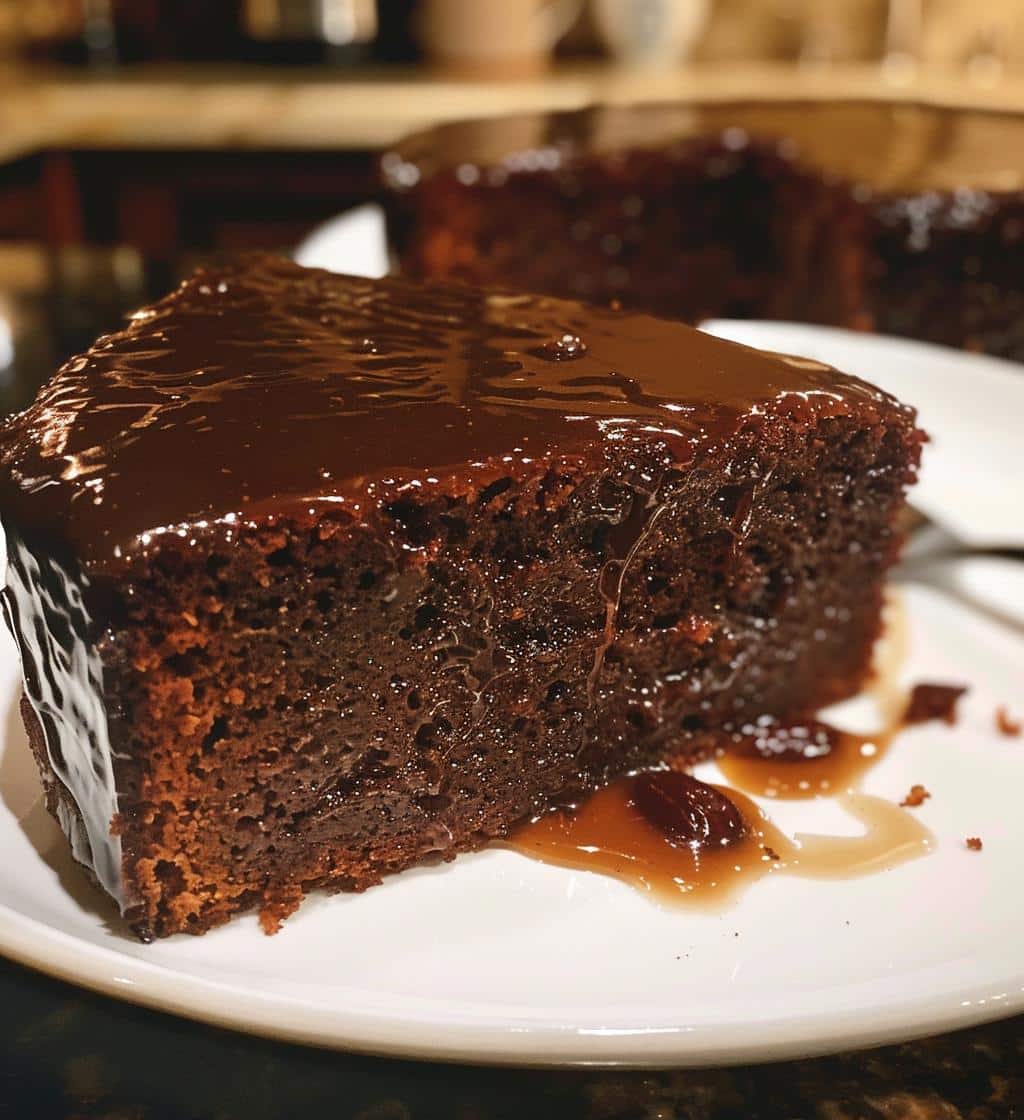 Sticky Ginger Date Cake with Citrus Glaze