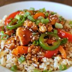 Teriyaki Chicken Rice Peppers