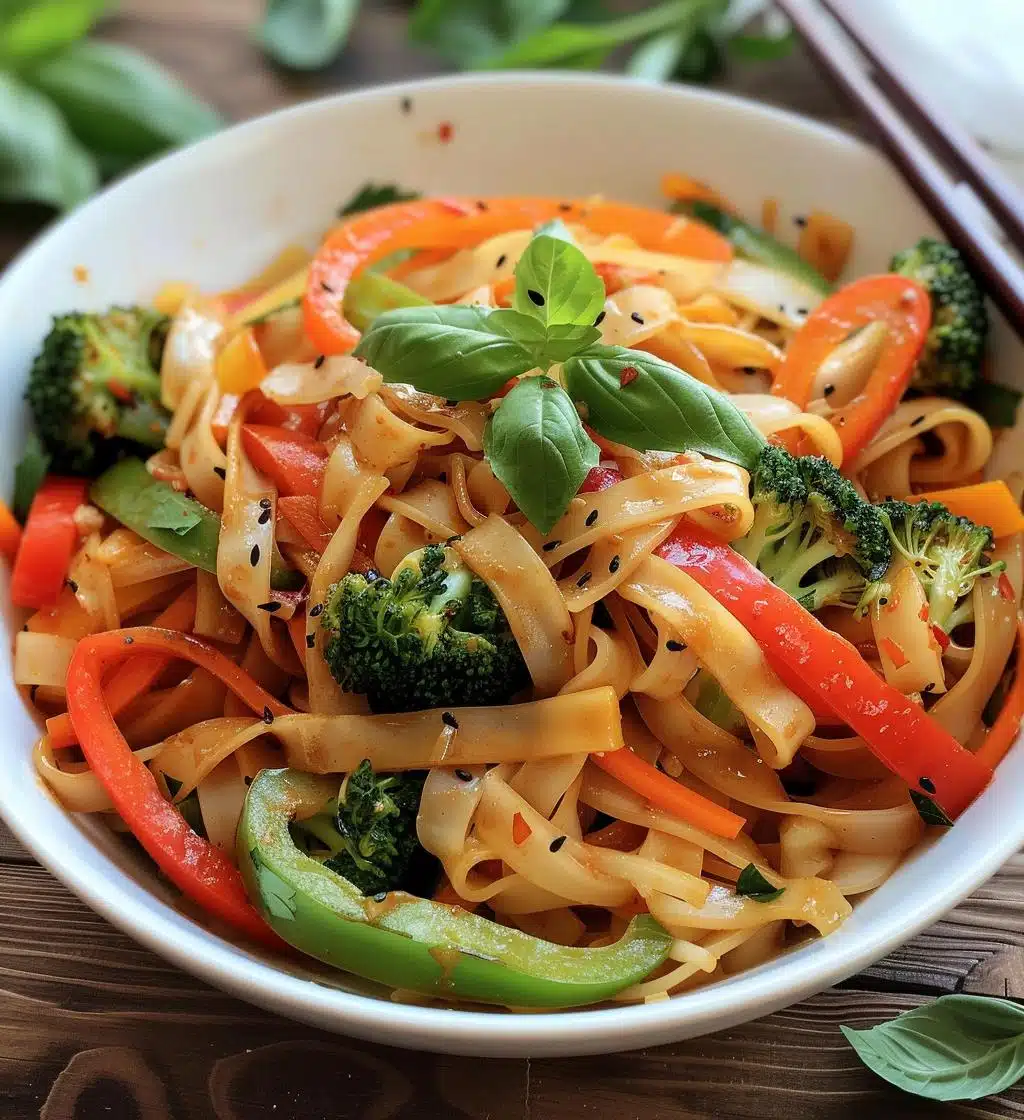 Thai Drunken Noodles - detail 1