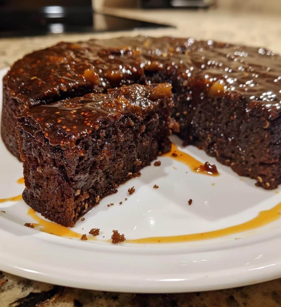 Treacle Fig Cake with Orange Zest Drizzle