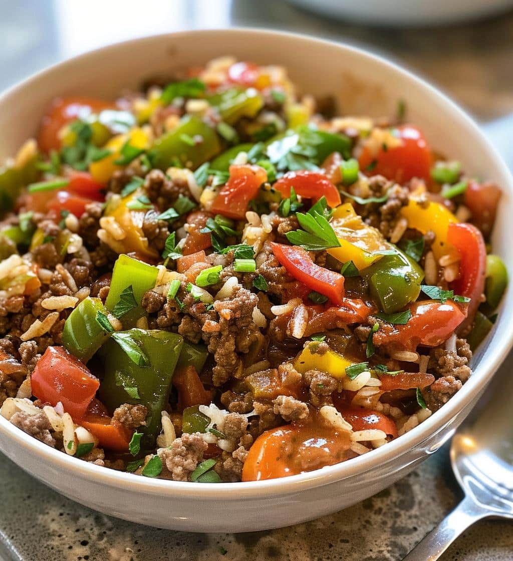 Unstuffed Pepper Skillet