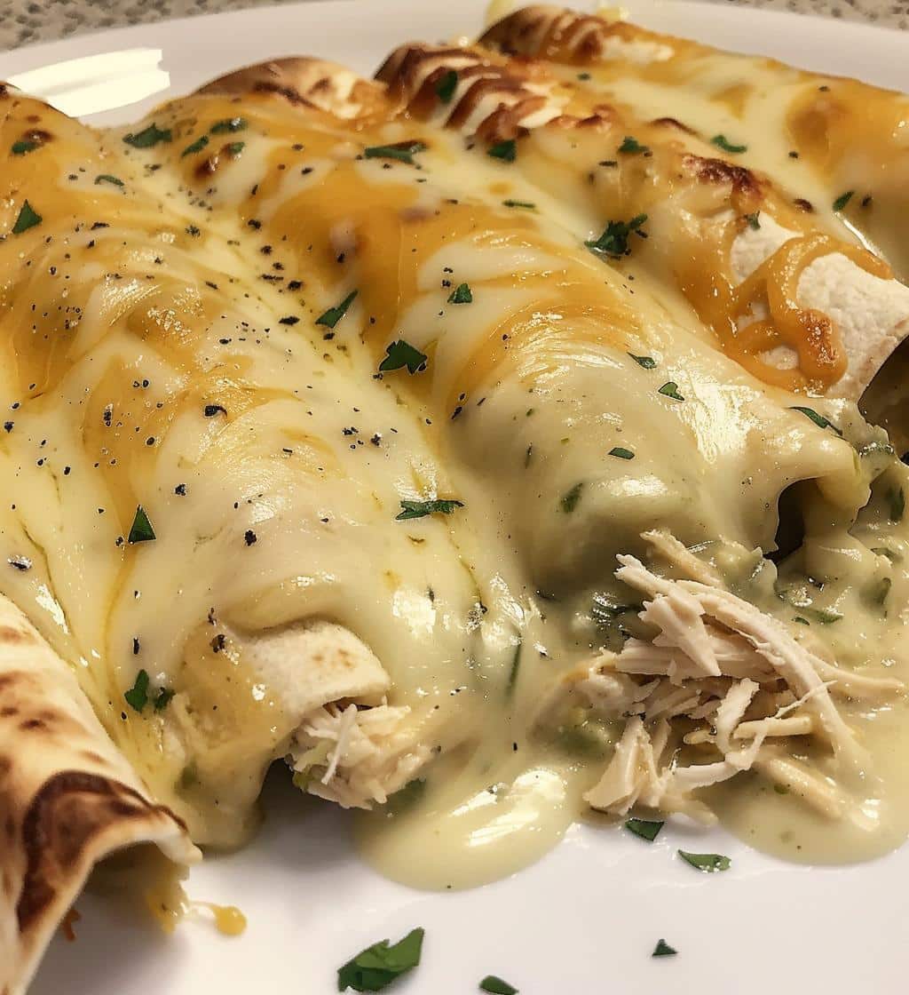 White Chicken Enchiladas - detail 1