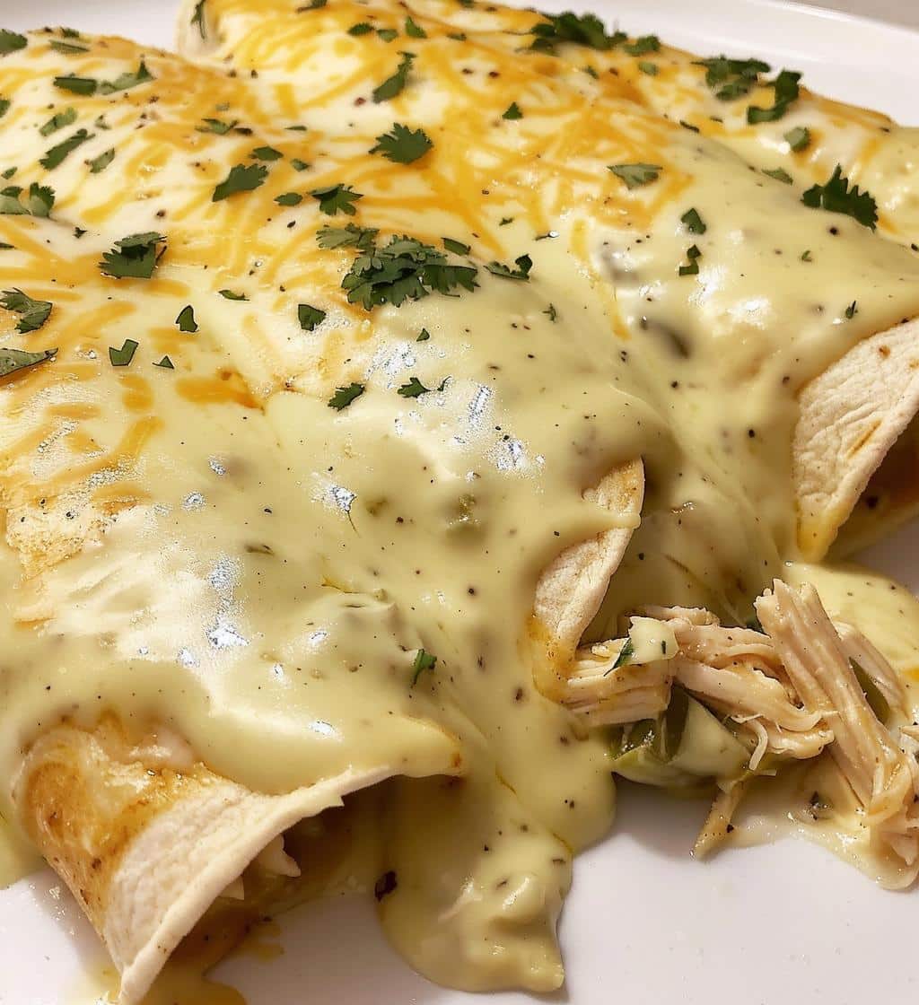 White Chicken Enchiladas