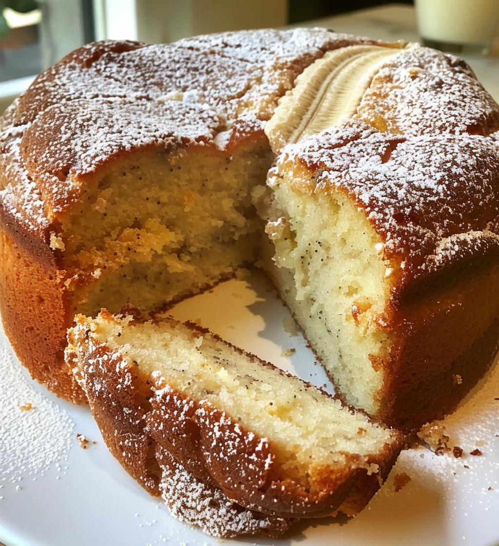 Banana Cream Cheese Pound Cake