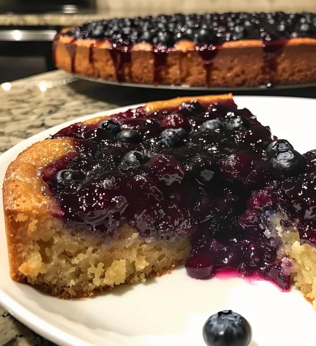 Blueberry Brown Sugar Upside Down Cake