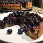 Blueberry Caramel Upside Down Cake