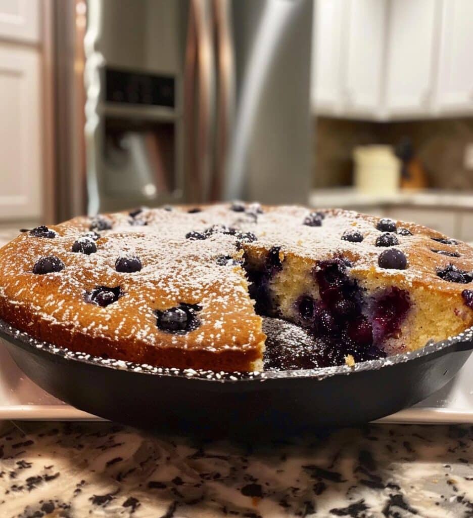 Blueberry Skillet Cake