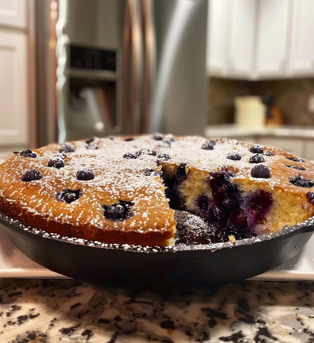 Blueberry Skillet Cake