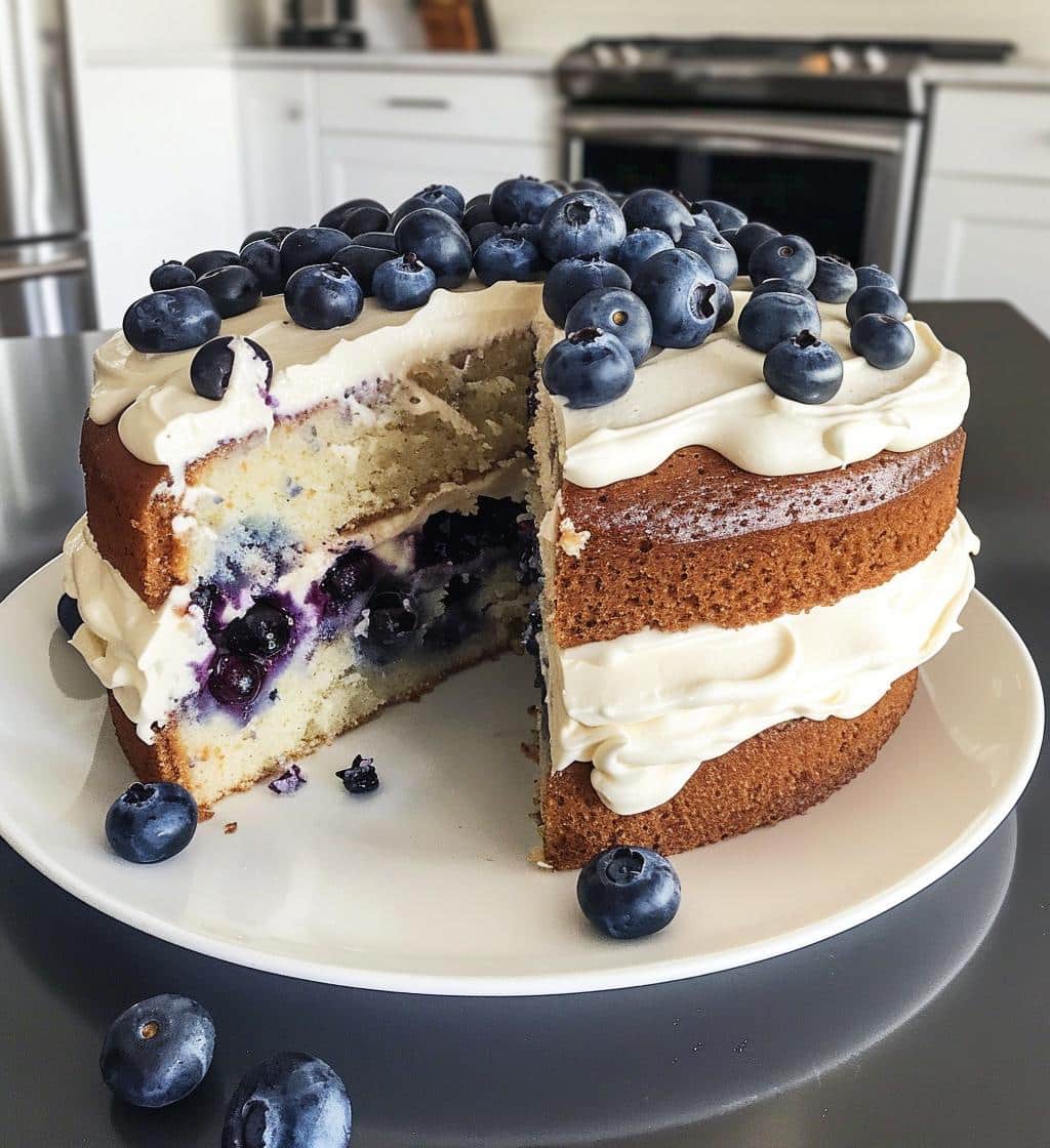 Blueberry Summer Celebration Cake