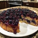 Blueberry Vanilla Upside Down Cake
