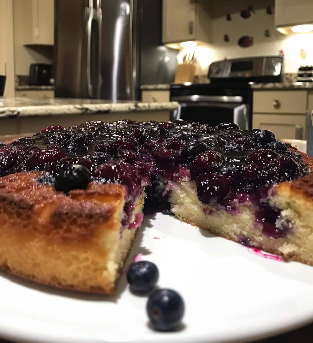 Blueberry Yogurt Upside Down Cake