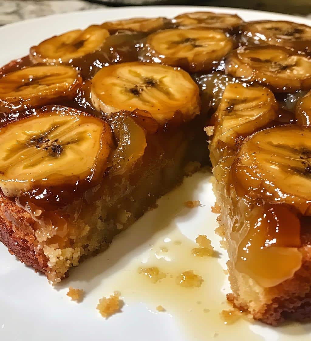 Caramelized Banana Upside Down Cake