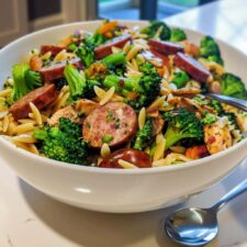 Chicken Sausage Broccoli Orzo: 7 Ingredients for Comfort